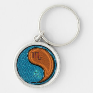 Scorpio & Wood Dog Key Ring