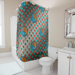 Scorpio & Wood Dog Shower Curtain