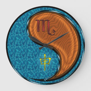 Scorpio & Wood Monkey Large Clock