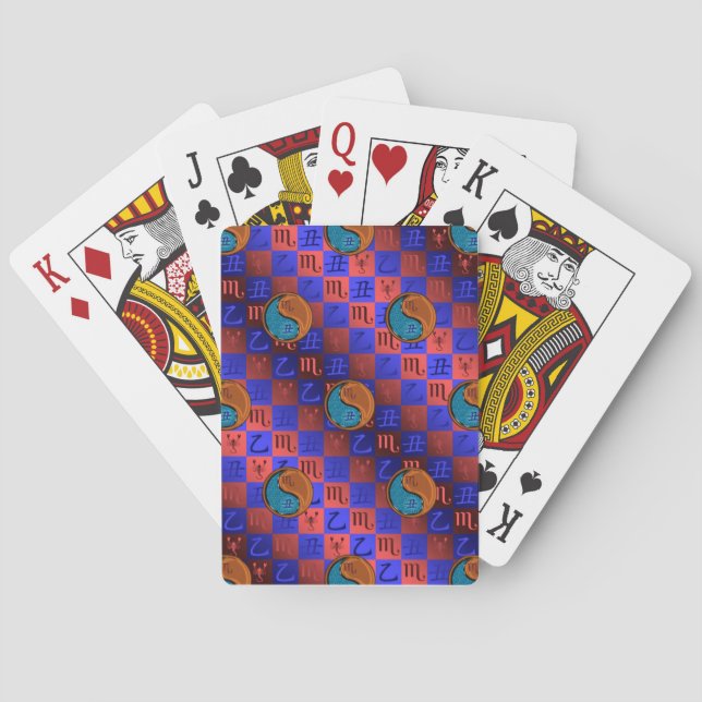 Scorpio & Wood Ox Playing Cards (Back)