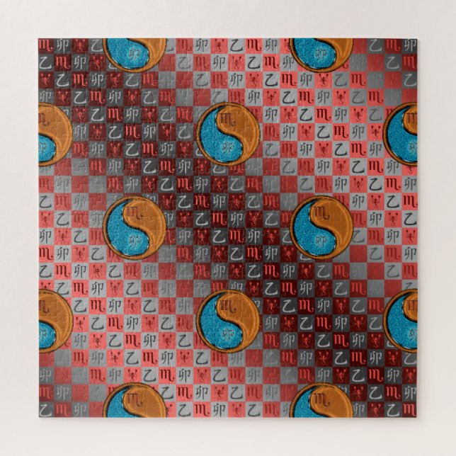 Scorpio & Wood Rabbit Jigsaw Puzzle (Vertical)