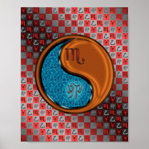Scorpio & Wood Rabbit Poster
