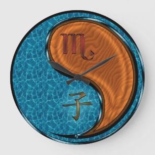 Scorpio & Wood Rat Large Clock