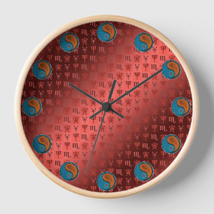 Scorpio & Wood Tiger Clock