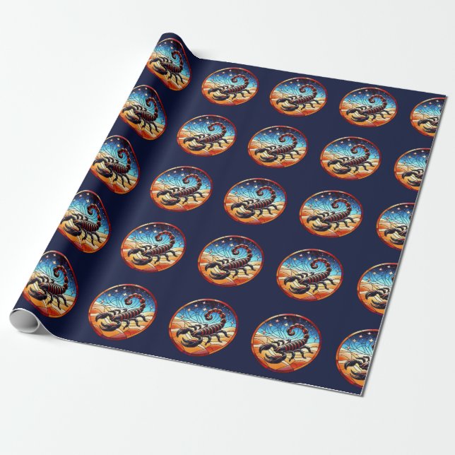 Scorpio Wrapping Paper (Unrolled)
