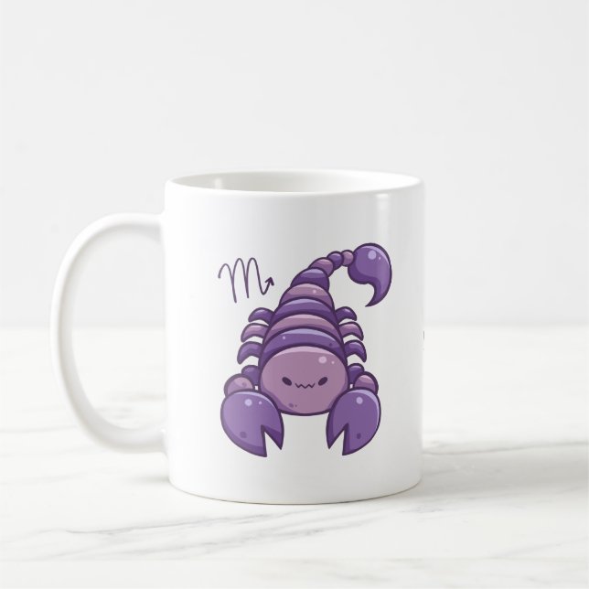 Scorpio Zodiac Animal Mug (Left)