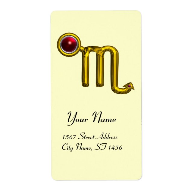 SCORPIO ZODIAC BIRTHDAY RED GRENADE (Front)