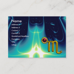 SCORPIO ZODIAC BIRTHDAY Red Grenade Business Card