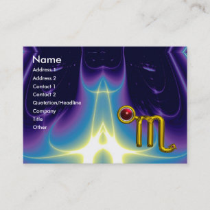 SCORPIO ZODIAC BIRTHDAY Red Grenade Business Card