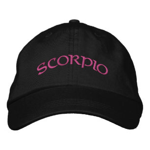 Scorpio Zodiac Black/Magenta Cap