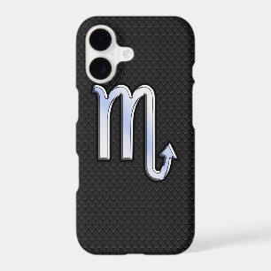 Scorpio Zodiac Chrome Like on Snake Skin Style