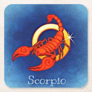 scorpio zodiac coasters