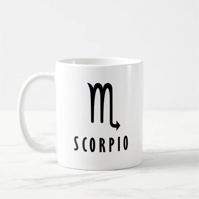 Scorpio zodiac coffee mug (Left)