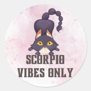Scorpio Zodiac Decal for Astrology Lovers Classic Round Sticker
