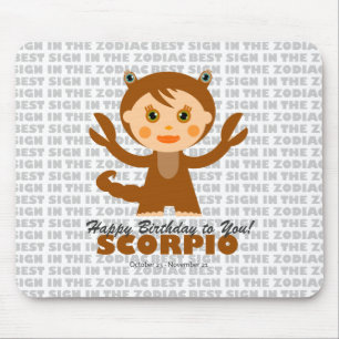 Scorpio Zodiac for Kids Mouse Pad