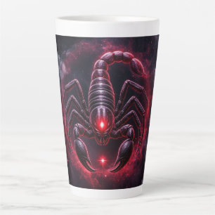 ♏ Scorpio Zodiac Gift For Dark Mystical Style Latte Mug