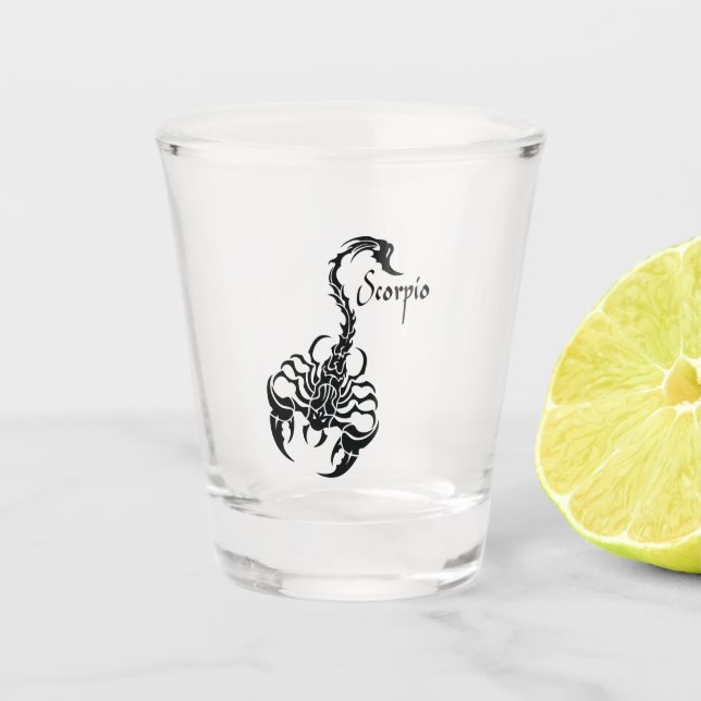 Scorpio  Zodiac Glass (Front)