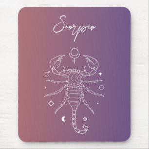 Scorpio zodiac horoscope star sign gradient mouse pad