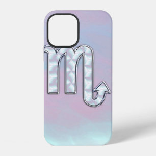 Scorpio Zodiac in Mother of Pearl Style iPhone 12 Case