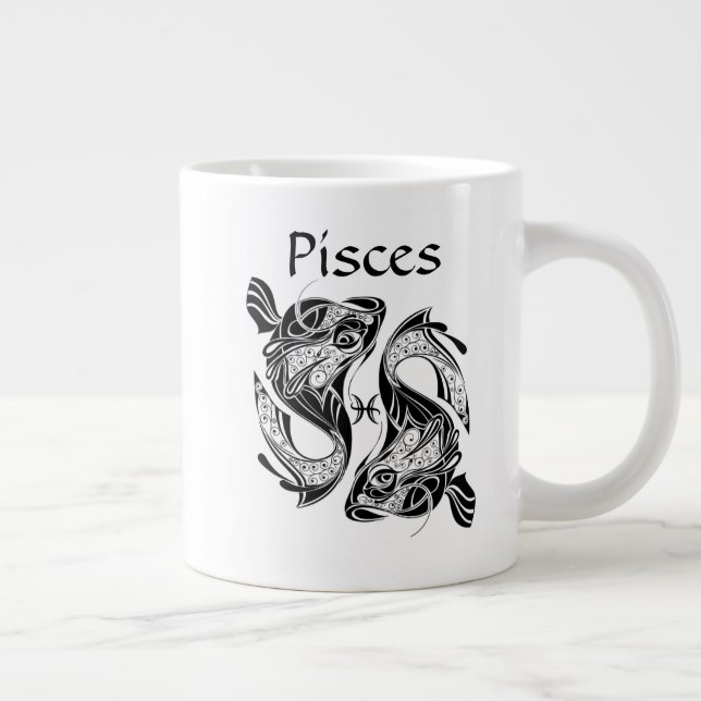 Scorpio Zodiac Large Coffee Mug (Right)