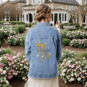 Scorpio Zodiac Modern Personalised Jean Denim Denim Jacket