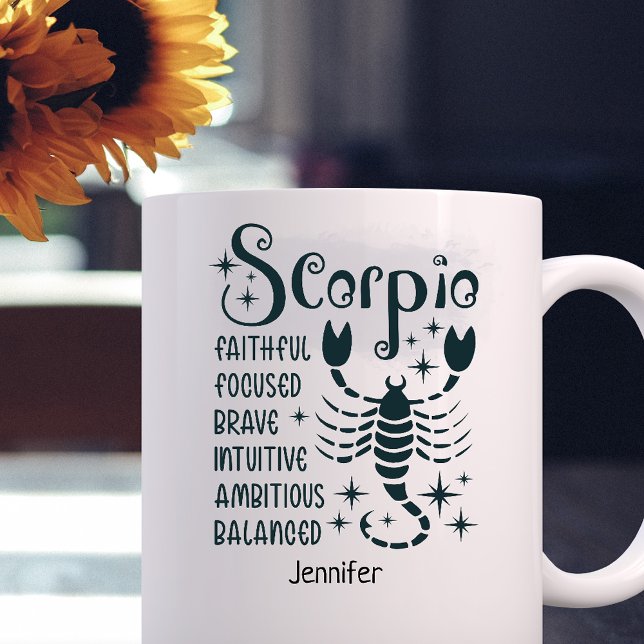 Scorpio Zodiac Personalised Traits Horoscope  Coffee Mug (Creator Uploaded)