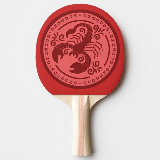 Scorpio Zodiac Ping Pong Paddle (Front)