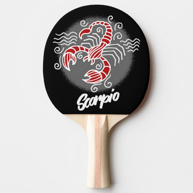 Scorpio Zodiac Ping Pong Paddle (Front)