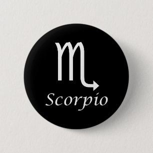 'Scorpio' Zodiac Sign 6 Cm Round Badge