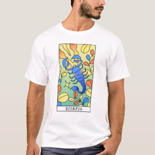 Scorpio Zodiac Sign Abstract Art Vintage  T-Shirt