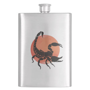 Scorpio Zodiac Sign Hip Flask