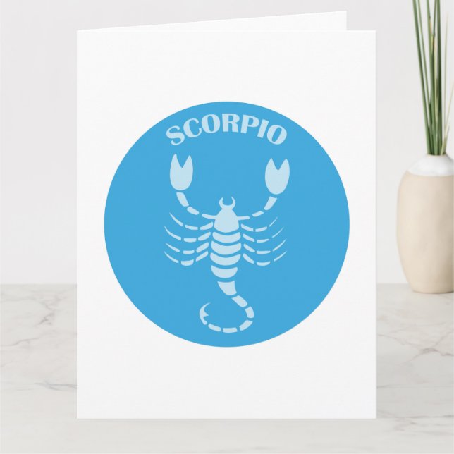 Scorpio, Zodiac Sign, Horoscope, Astrology Card (Front)