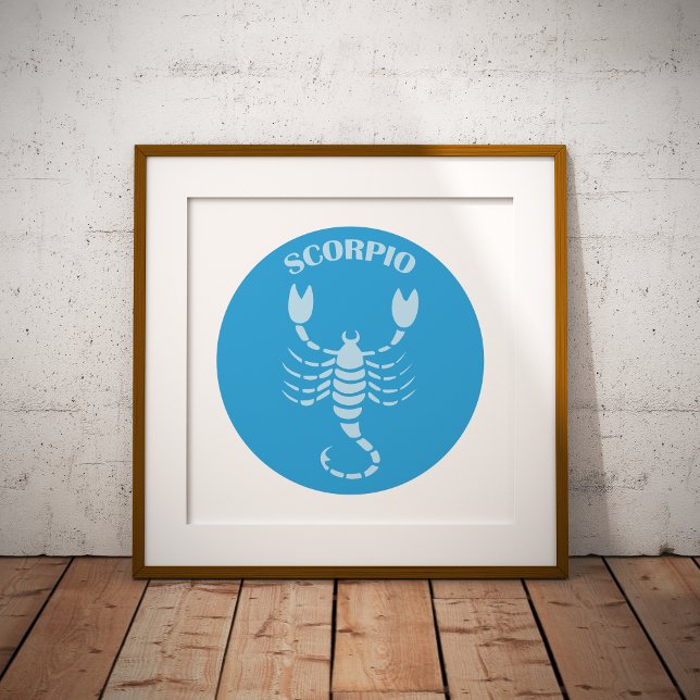 Scorpio, Zodiac Sign, Horoscope, Astrology Foil Prints (Creator Uploaded)