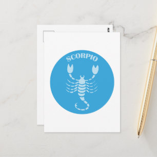 Scorpio, Zodiac Sign, Horoscope, Astrology Postcard