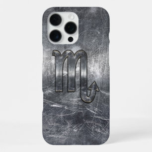 Scorpio Zodiac Sign in Grunge Distressed Style iPhone 16 Pro Max Case
