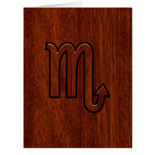 Scorpio Zodiac Sign in Mahogany Style Decor