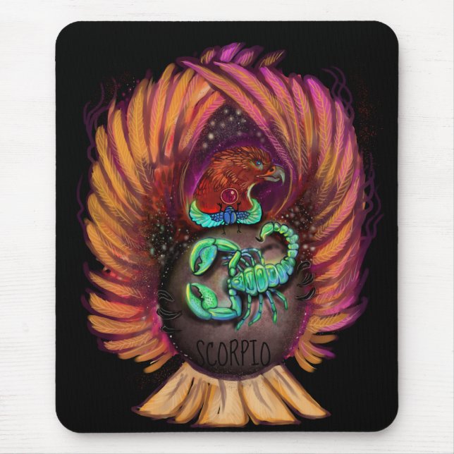 Scorpio Zodiac Sign Mouse Pad (Front)