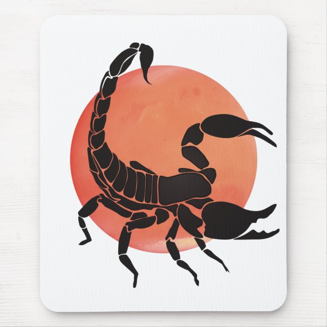 Scorpio Zodiac Sign Mouse Pad (Front)