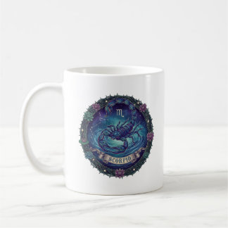 Scorpio Zodiac Sign Mystic Scorpion Illustration C Coffee Mug