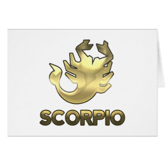 Scorpio zodiac sign - old gold edition