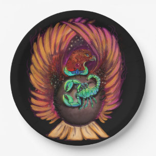 Scorpio Zodiac Sign Paper Plate