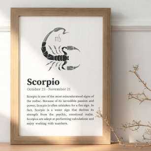 Scorpio Zodiac Sign poster