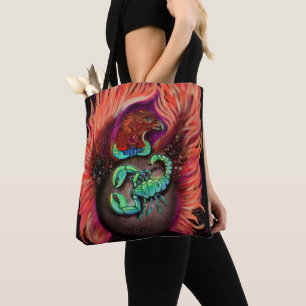 Scorpio Zodiac Sign Tote Bag