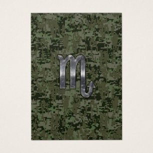 Scorpio Zodiac Sign Woodland Digital Camo