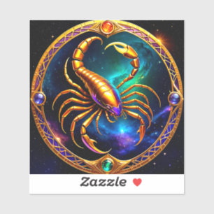 Scorpio Zodiac Stickers, Celestial Zodiac