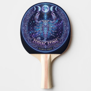 Scorpio Zodiac Sting Celestial Graphic Design Ping Pong Paddle