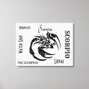 Scorpio Zodiac Symbol Canvas Print