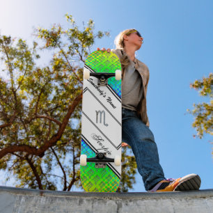 Scorpio Zodiac Symbol Element by Kenneth Yoncich Skateboard