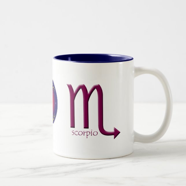 Scorpio Zodiac Symbol Mug (Right)