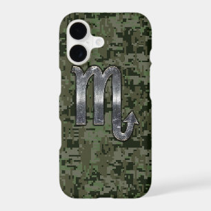 Scorpio Zodiac Symbol Olive Green Digital Camo